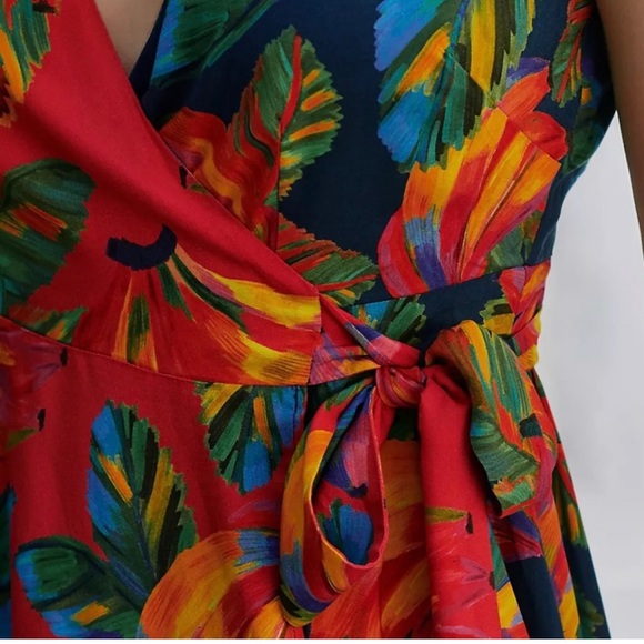 FARM Rio Multicolor Tropical Wrap Dress - Picture 2 of 3